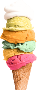 5 layer ice cream cone
