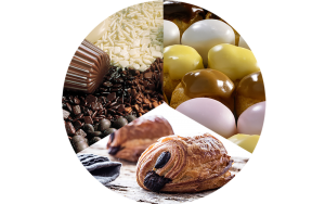 pastry, chocolate and bakery food items