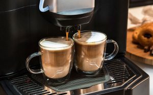 Egro brand coffee machine with 2 coffee cup