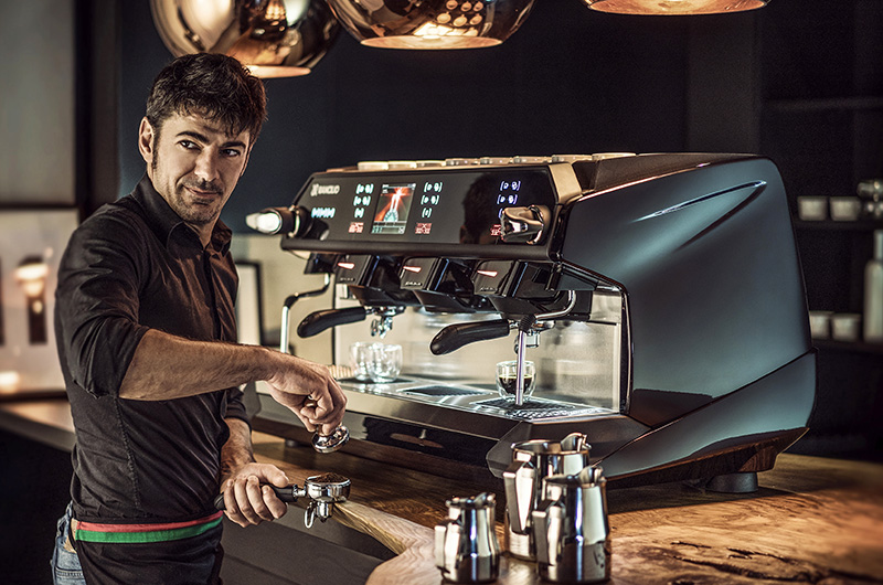Rancillo brand black colour - Espresso coffee machines with one man